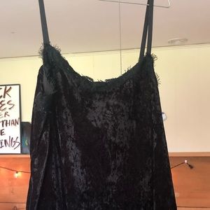 Velvet/lace tank top!